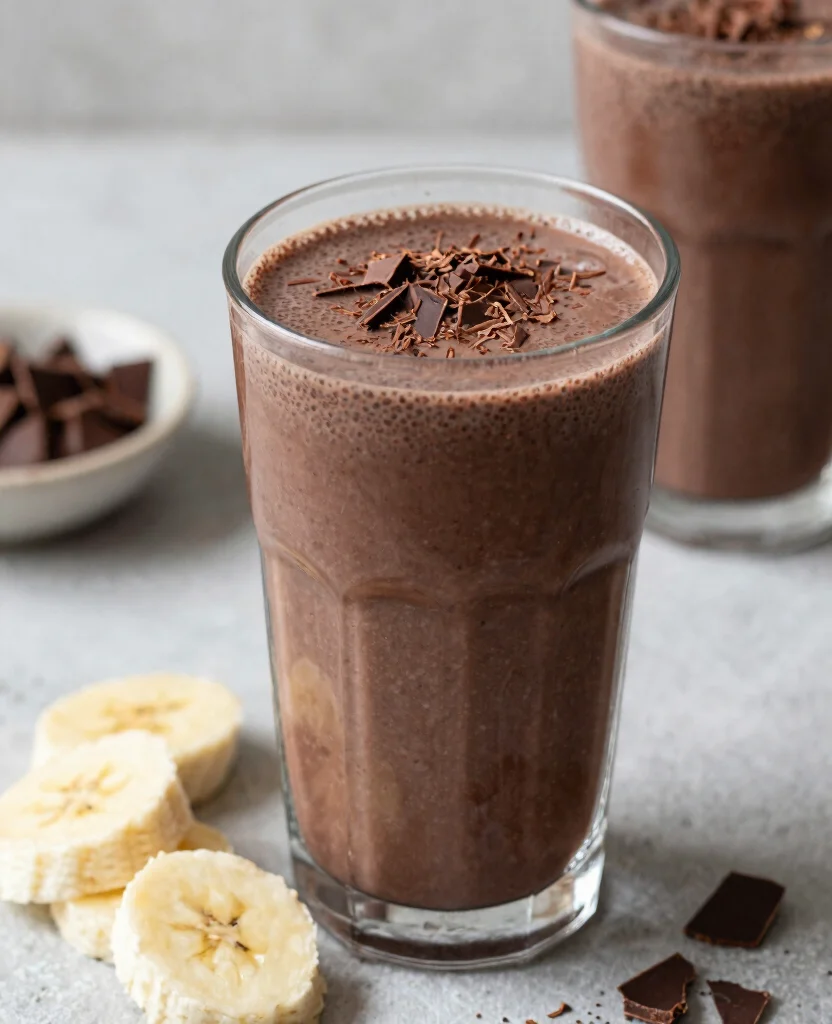 17 Detox Juice Recipes to Lose Belly Bloat Naturally - 17. Chocolate Chia Detox Juice 1