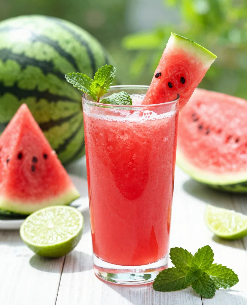 17 Detox Juice Recipes to Lose Belly Bloat Naturally - 7. Watermelon Hydration Juice 1