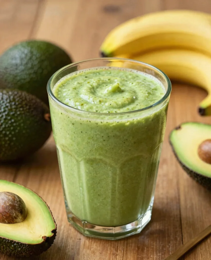 17 Fat Burning Juice Recipes To Support Weight Goals - 14. Avocado Green Smoothie 1