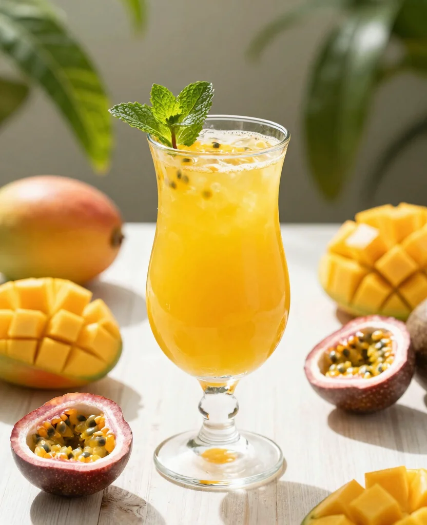 17 Fat Burning Juice Recipes To Support Weight Goals - 16. Passion Fruit and Mango Juice 1