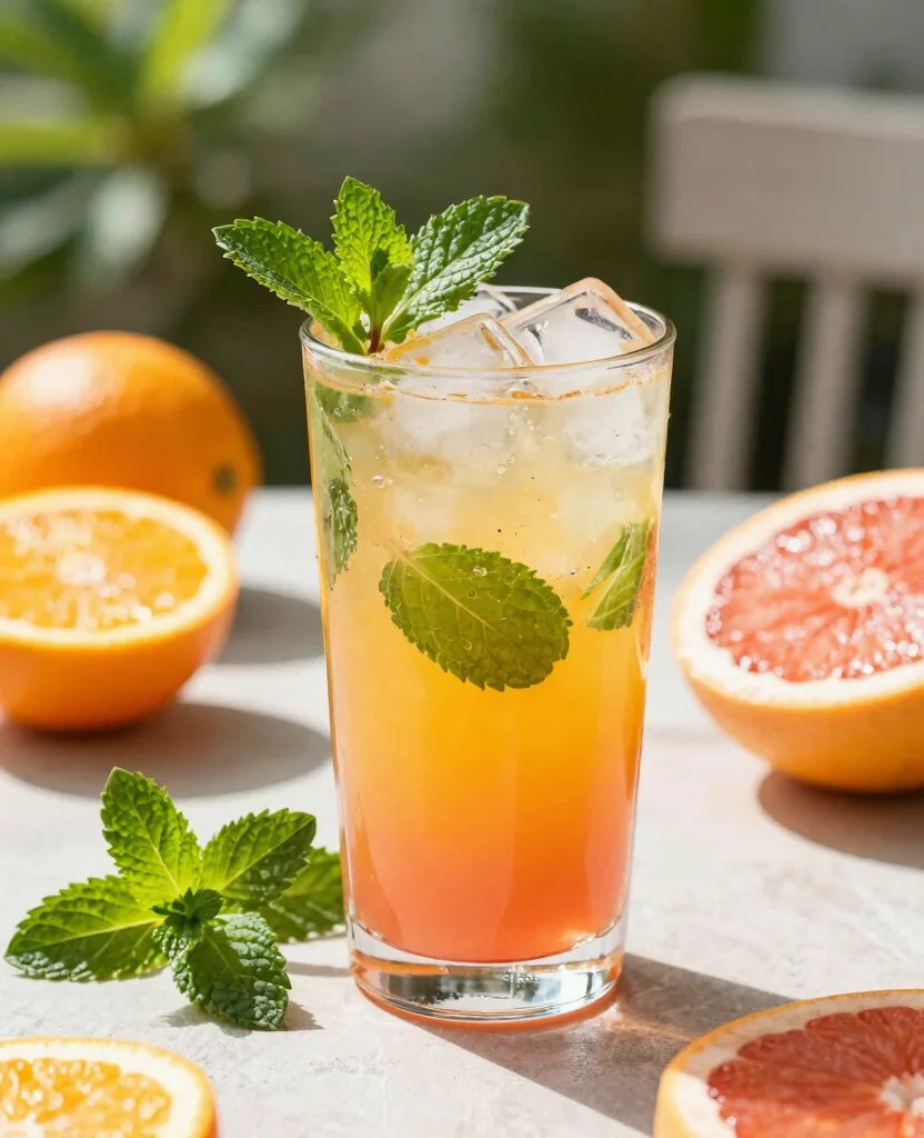 17 Fat Burning Juice Recipes To Support Weight Goals - 4. Citrus Mint Cooler 1