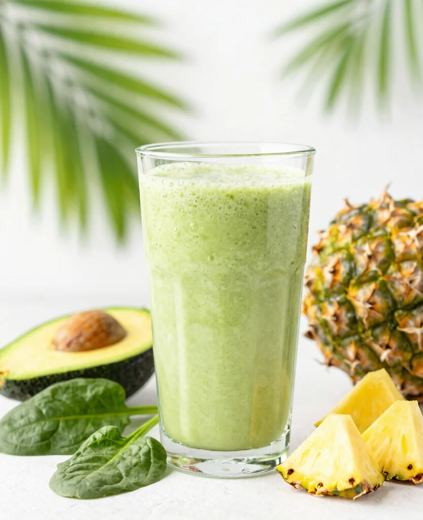 17 Healthy Juice Recipes for Immune System Support - 14. Tropical Green Super Juice 1