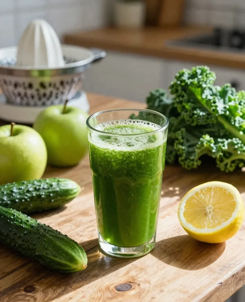 17 Healthy Juice Recipes for Immune System Support - 2. Green Detox Juice 1
