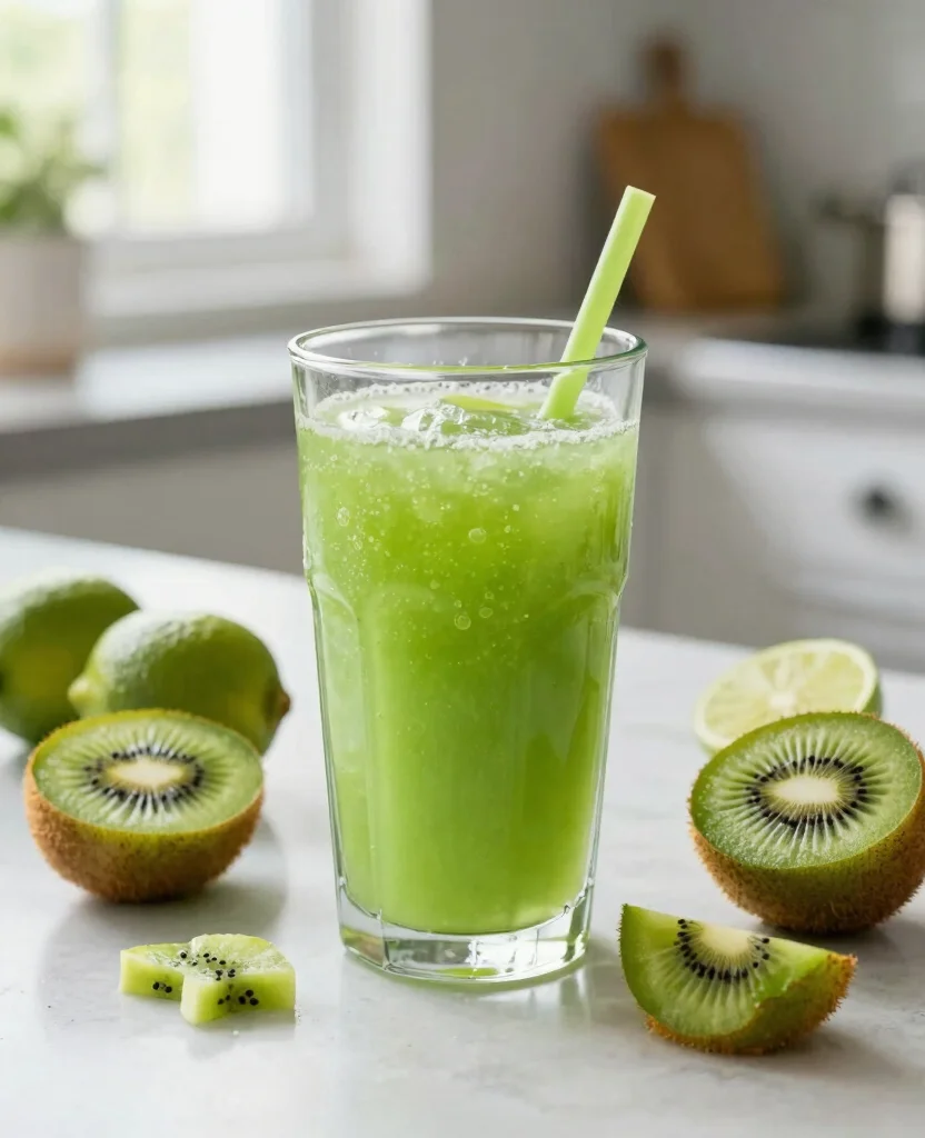 17 Juice Recipes For Beginners That Anyone Can Make - 14. Kiwi Lime Juice 1