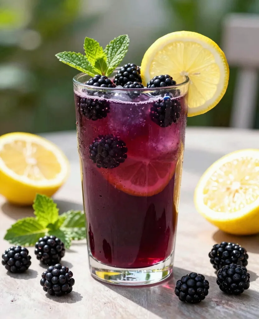 17 Juice Recipes For Beginners That Anyone Can Make - 16. Blackberry Lemonade 1