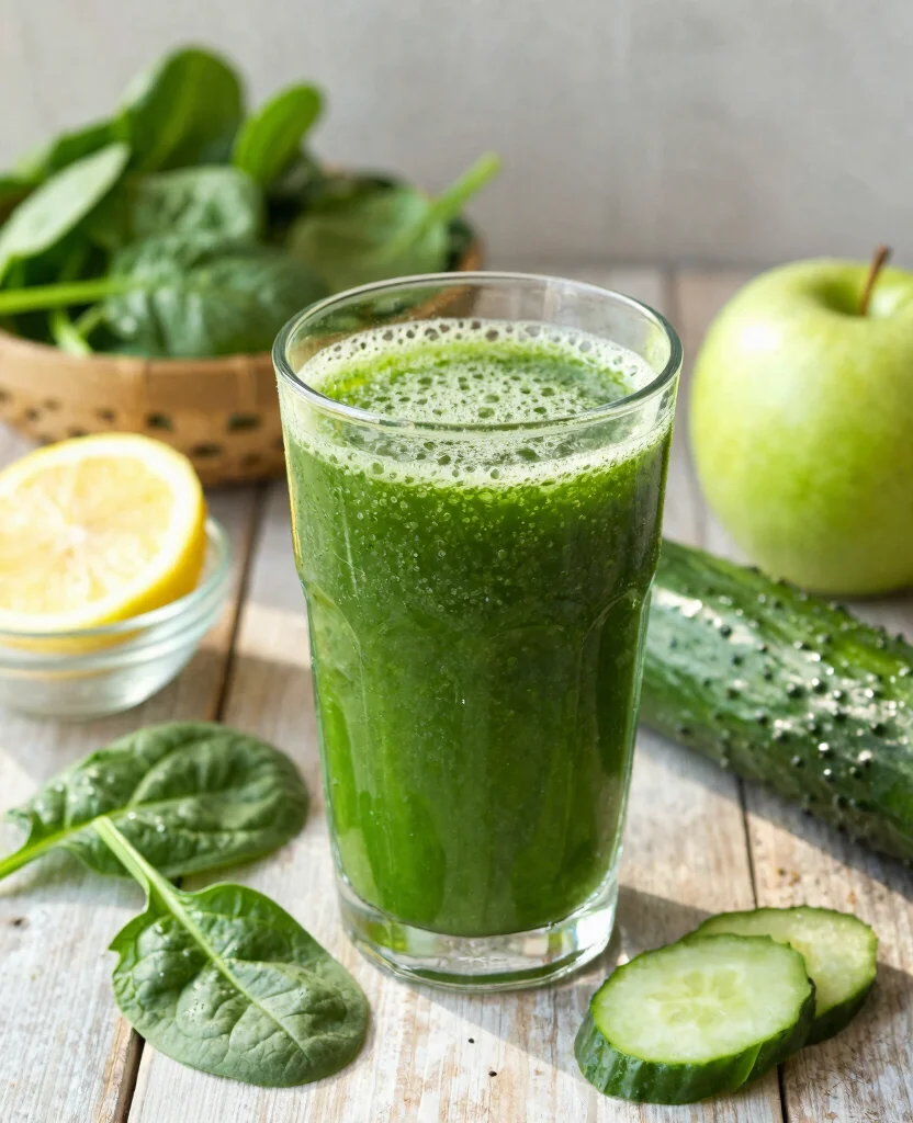 17 Juice Recipes For Beginners That Anyone Can Make - 2. Green Detox Juice 1