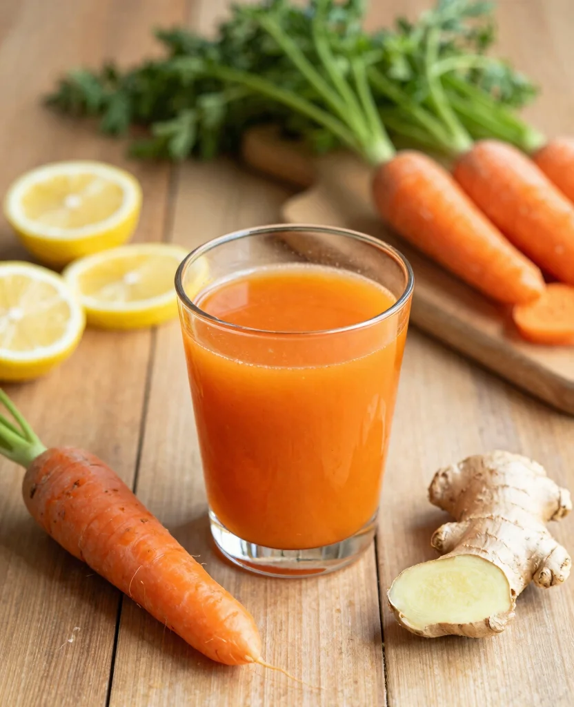 17 Juice Recipes For Beginners That Anyone Can Make - 3. Carrot Ginger Juice 1