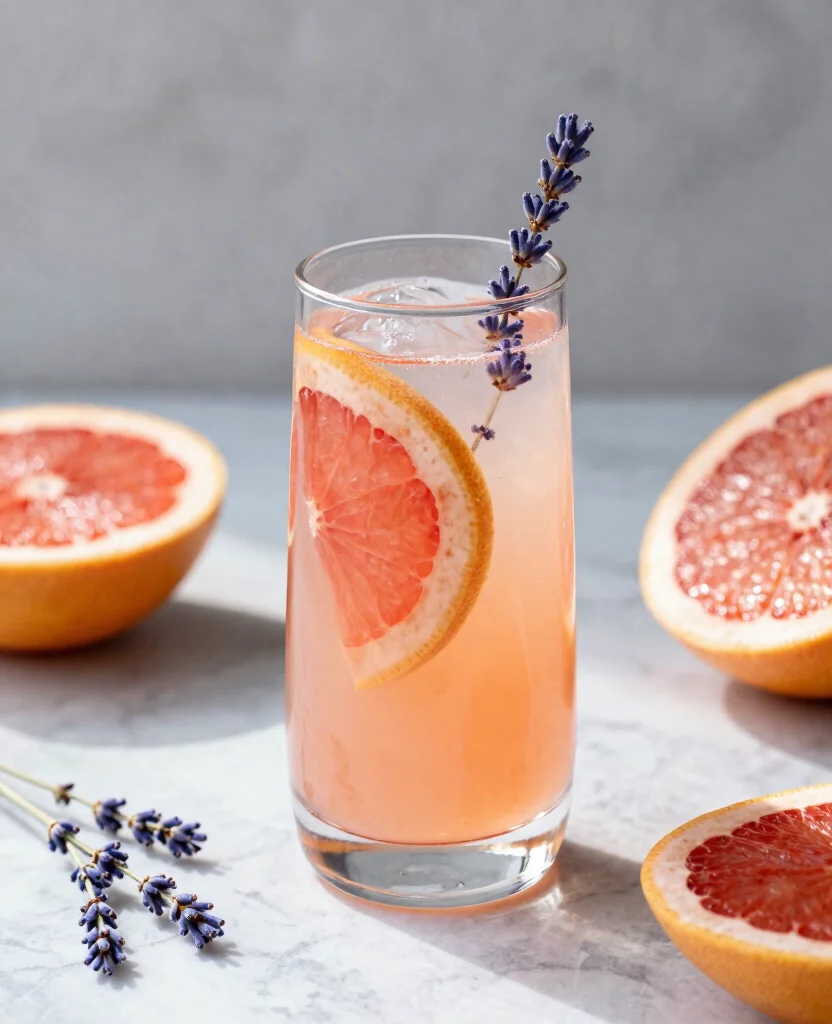 17 Juice Recipes For Inflammation Relief At Home - 12. Grapefruit-Lavender Refresher 1