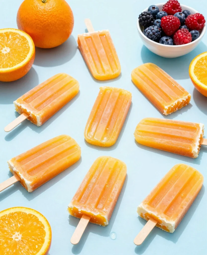 17 Recipes With Orange Juice For Drinks And Desserts - 10. Orange Juice Popsicles 1