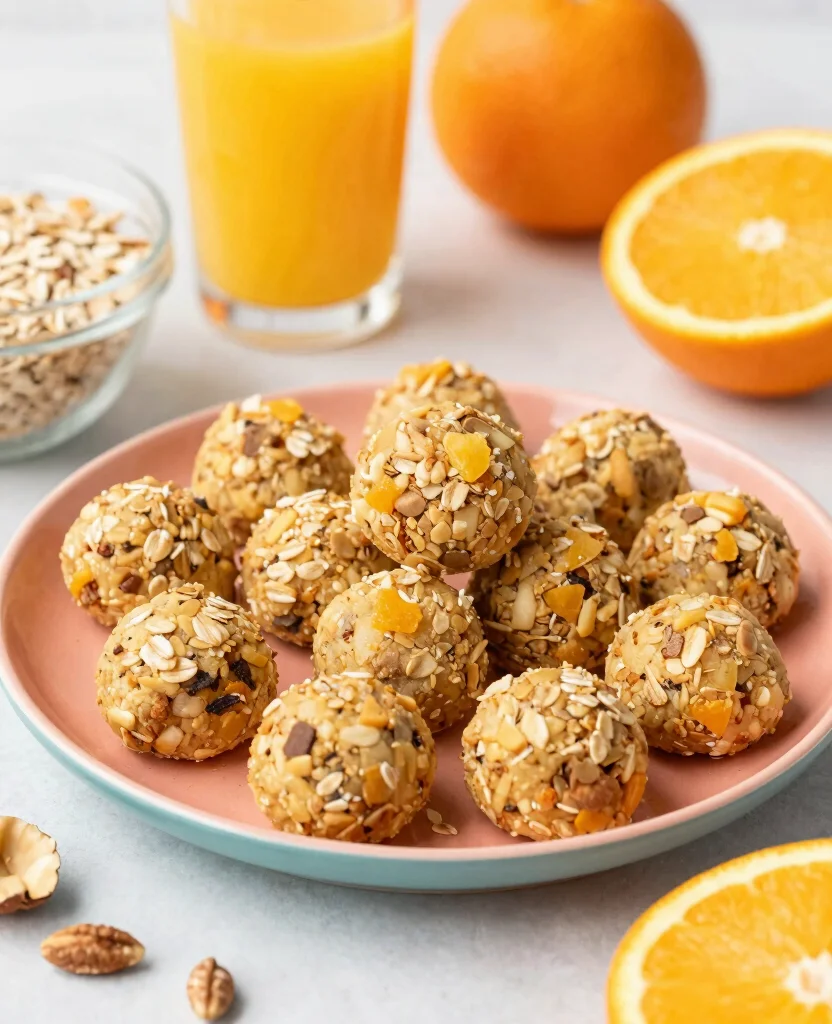 17 Recipes With Orange Juice For Drinks And Desserts - 14. Orange Juice Energy Bites 1