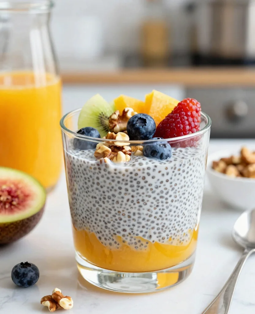 17 Recipes With Orange Juice For Drinks And Desserts - 15. Orange Juice Chia Seed Pudding 1