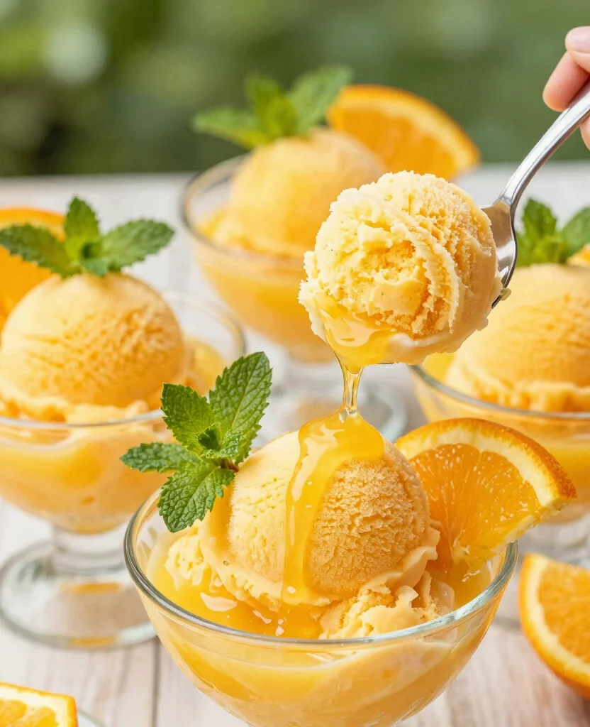 17 Recipes With Orange Juice For Drinks And Desserts - 6. Orange Juice Sorbet 1