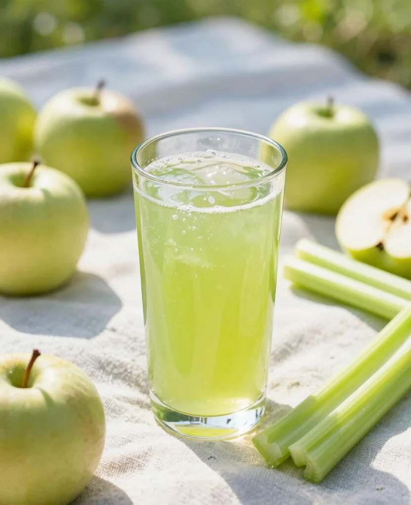 18 Easy Juice Recipes For Beginners With Few Ingredients - 10. Apple Celery Juice 1