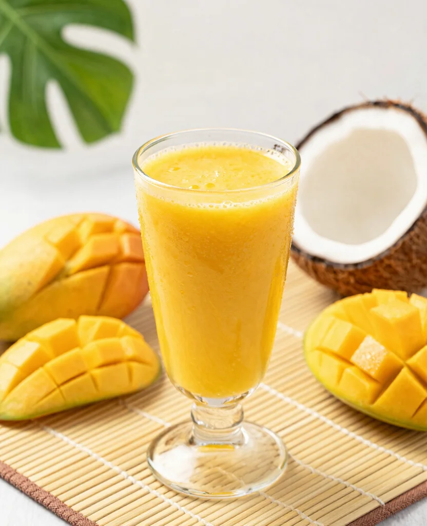 18 Easy Juice Recipes For Beginners With Few Ingredients - 11. Tropical Mango Smoothie Juice 1