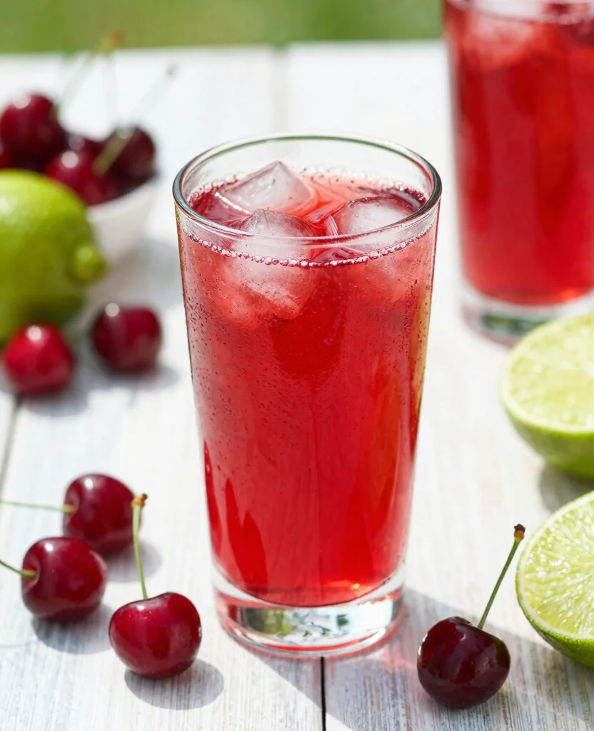 18 Easy Juice Recipes For Beginners With Few Ingredients - 14. Cherry Limeade 1