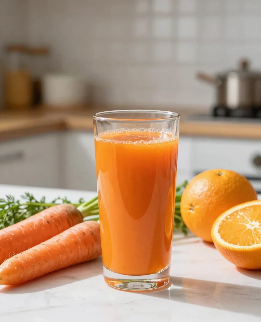 18 Easy Juice Recipes For Beginners With Few Ingredients - 7. Carrot Orange Juice 1