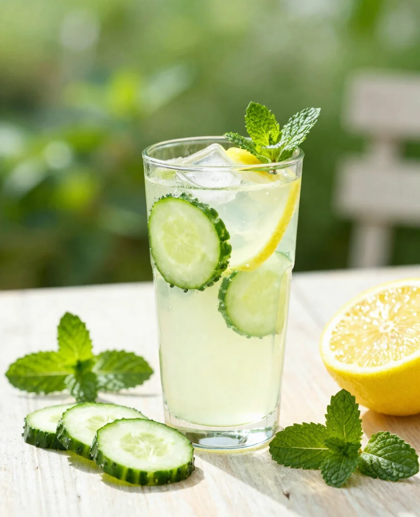 18 Easy Juice Recipes For Beginners With Few Ingredients - 8. Cucumber Lemonade 1
