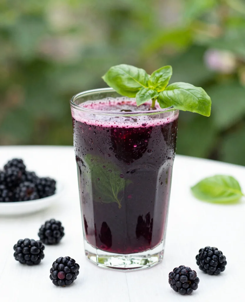 18 Fresh Pressed Juice Recipes You Will Love - 11. Blackberry Basil Delight 1