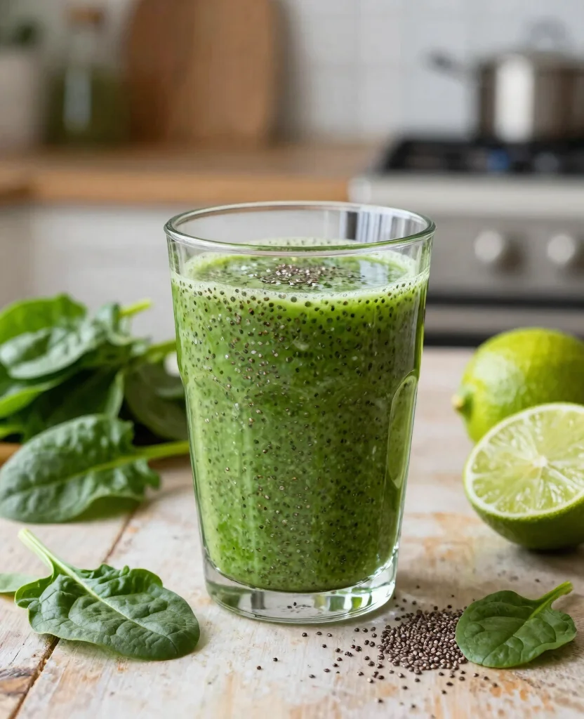 18 Green Juice Recipes For Beginners That Taste Good - 16. Green Chia Juice 1