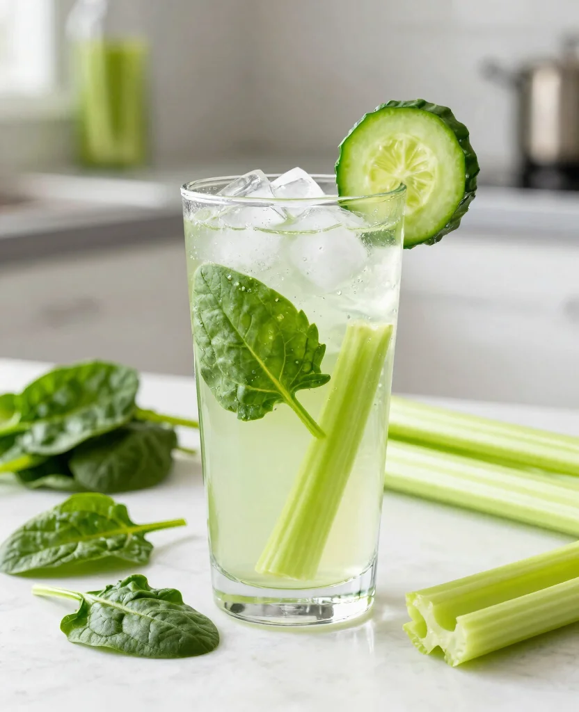 18 Green Juice Recipes For Beginners That Taste Good - 17. Spinach Celery Cooler 1