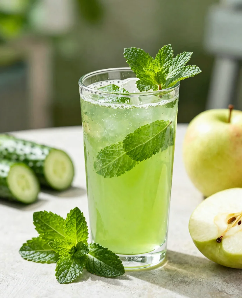18 Green Juice Recipes For Beginners That Taste Good - 5. Zesty Green Mint Juice 1