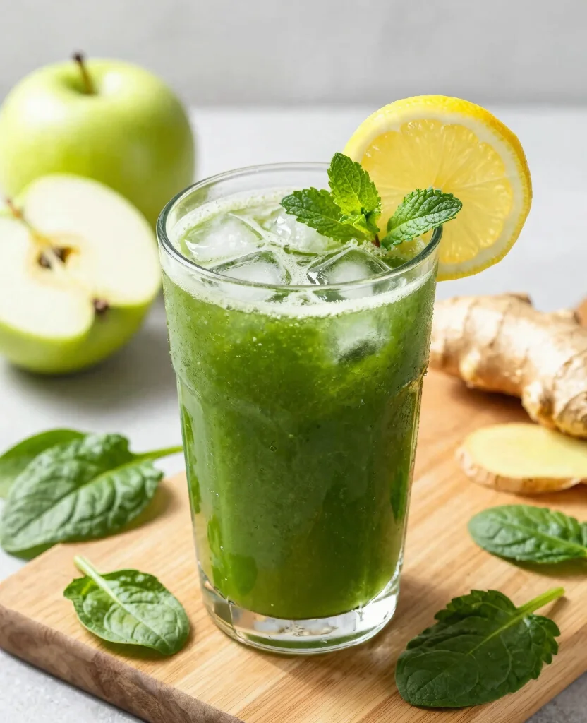 18 Healthy Juice Recipes Flat Belly Focused Detox Drinks - 1. Green Goddess Detox Juice 1