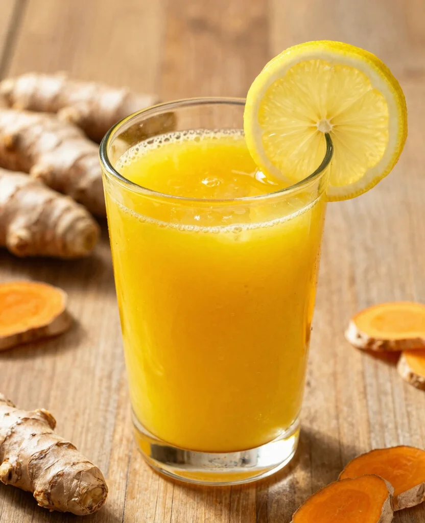 18 Healthy Juice Recipes Flat Belly Focused Detox Drinks - 10. Ginger Turmeric Vitality Juice 1