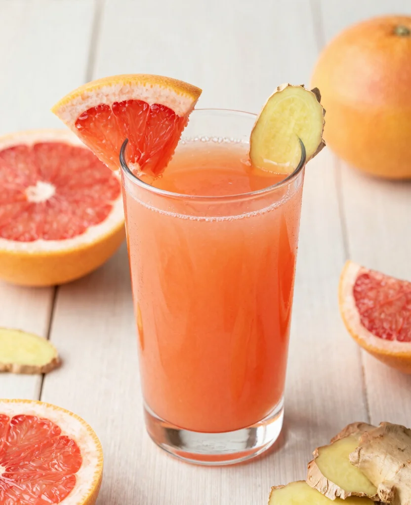 18 Healthy Juice Recipes Flat Belly Focused Detox Drinks - 14. Grapefruit Ginger Cleanse Juice 1
