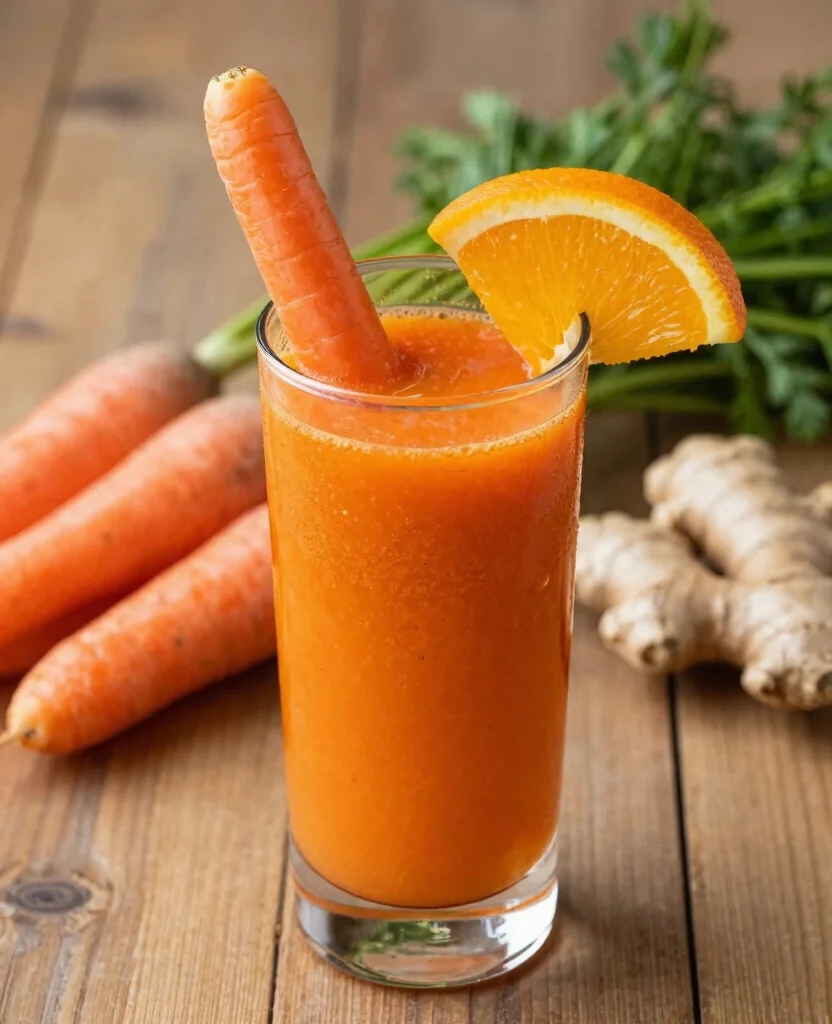 18 Healthy Juice Recipes Flat Belly Focused Detox Drinks - 4. Carrot Ginger Zing Juice 1