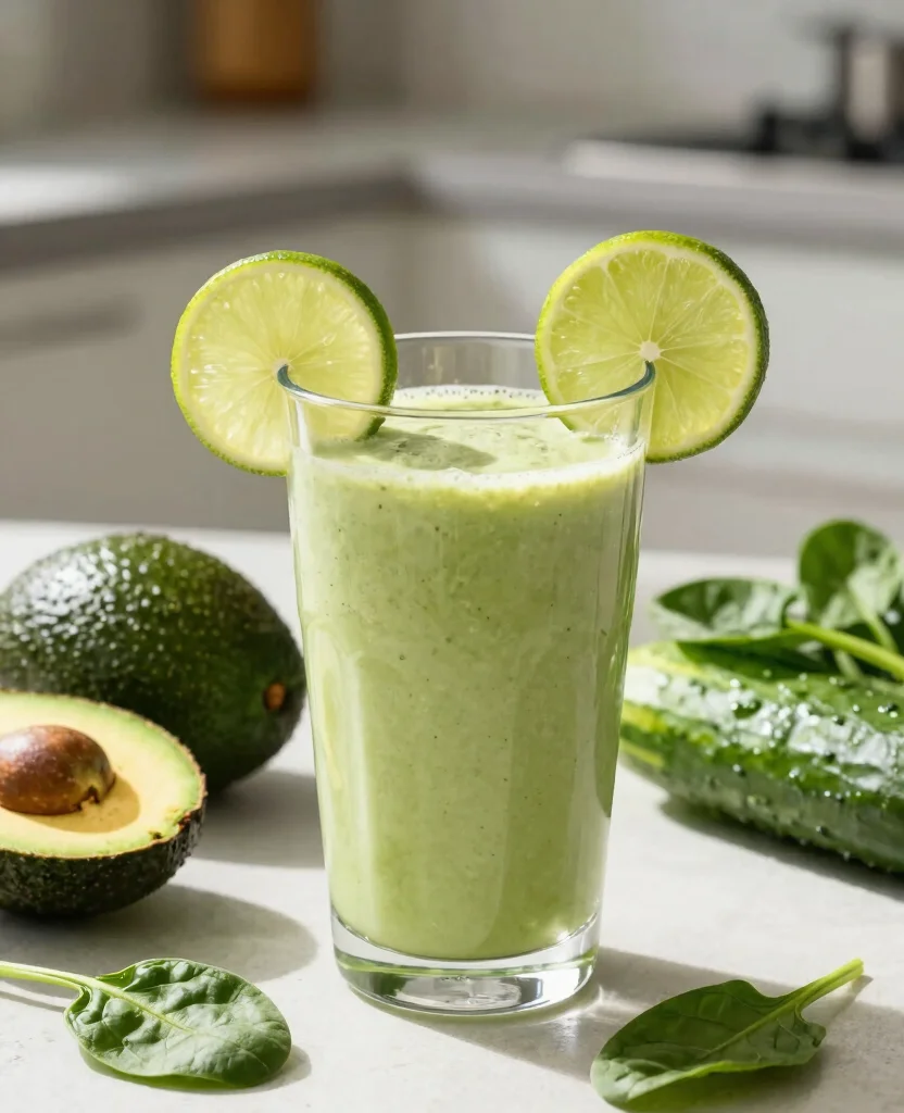 18 Juicer Recipes Beginners Juice Cleanse Friendly Ideas - 12. Creamy Avocado Green Juice 1
