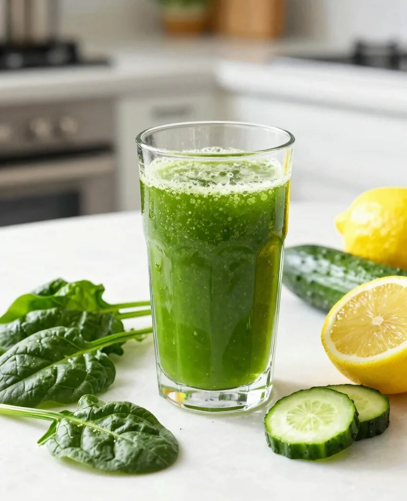 18 Juicer Recipes Beginners Juice Cleanse Friendly Ideas - 13. Detoxifying Lemon Green Juice 1