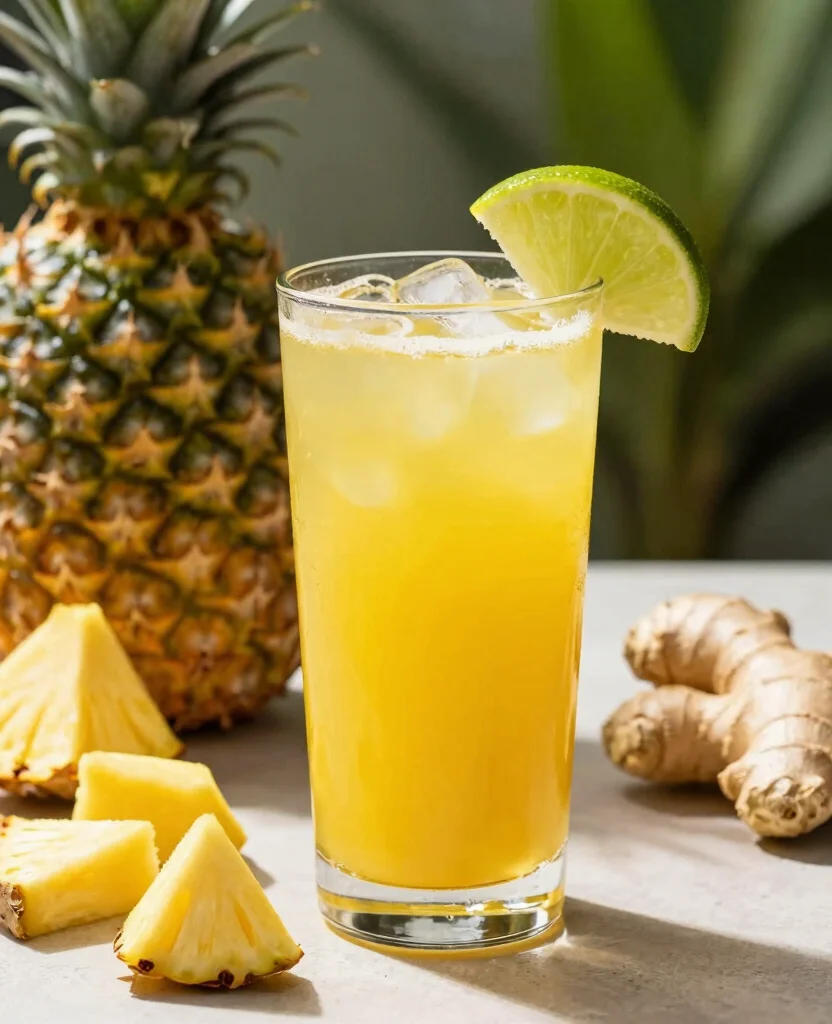 18 Juicer Recipes Beginners Juice Cleanse Friendly Ideas - 5. Spicy Pineapple Ginger Juice 1