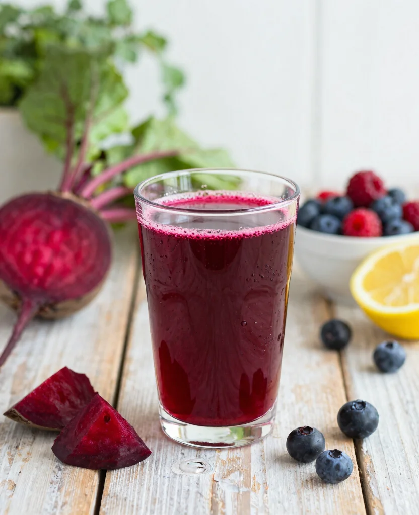 19 Anti Inflammation Juice Recipes With Powerful Ingredients - 2. Beets and Berries Boost 1