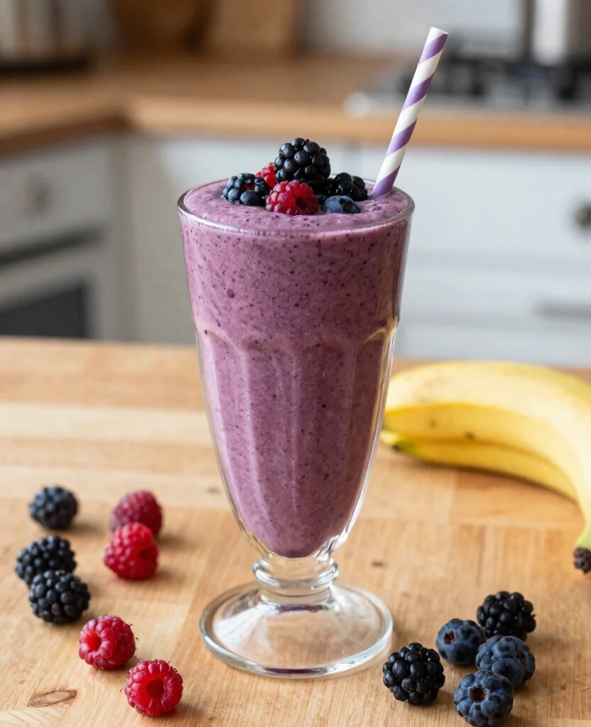 19 Anti Inflammation Juice Recipes With Powerful Ingredients - 7. Berry Bliss Smoothie 1