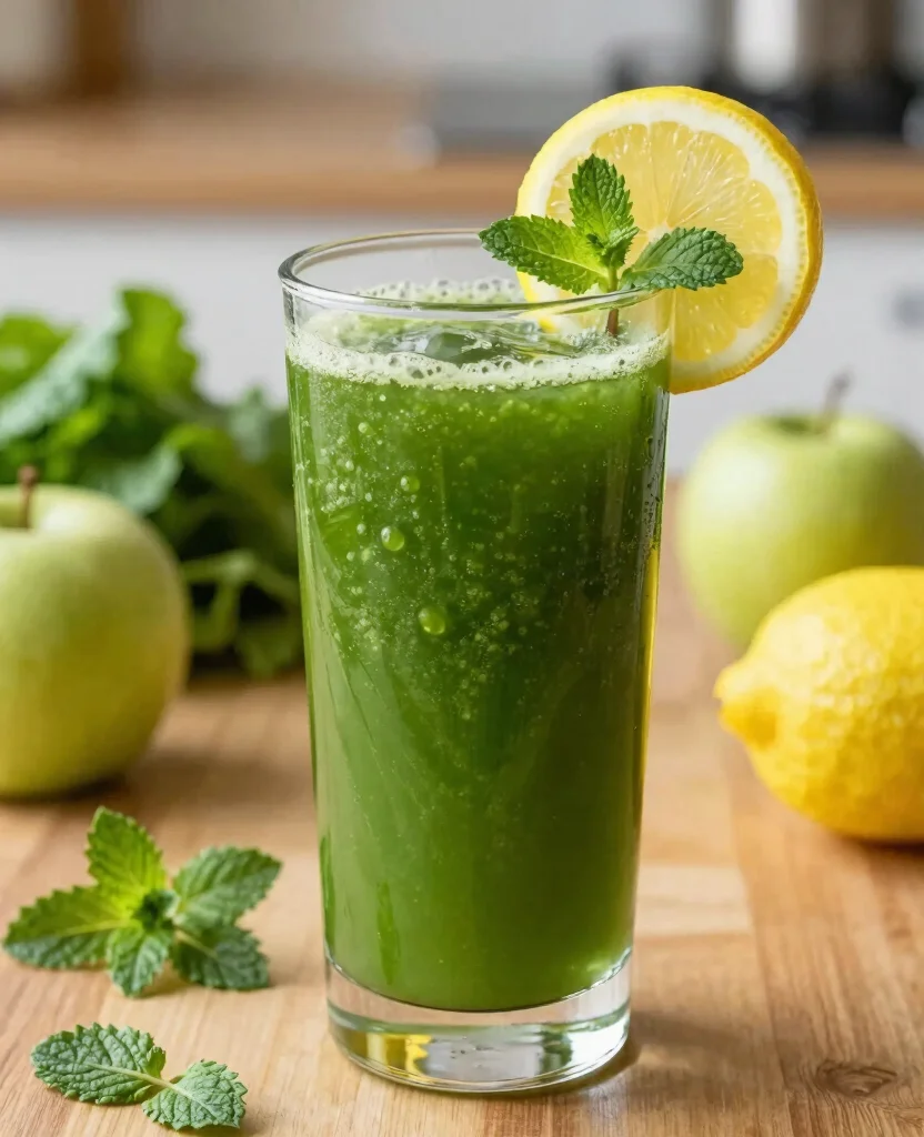 19 Healthy Drink Recipes Juice Based And Refreshing - 1. Classic Green Detox Juice 1