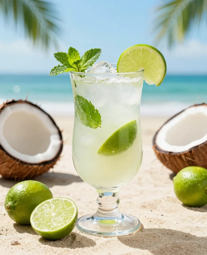 19 Healthy Drink Recipes Juice Based And Refreshing - 13. Coconut Lime Cooler 1