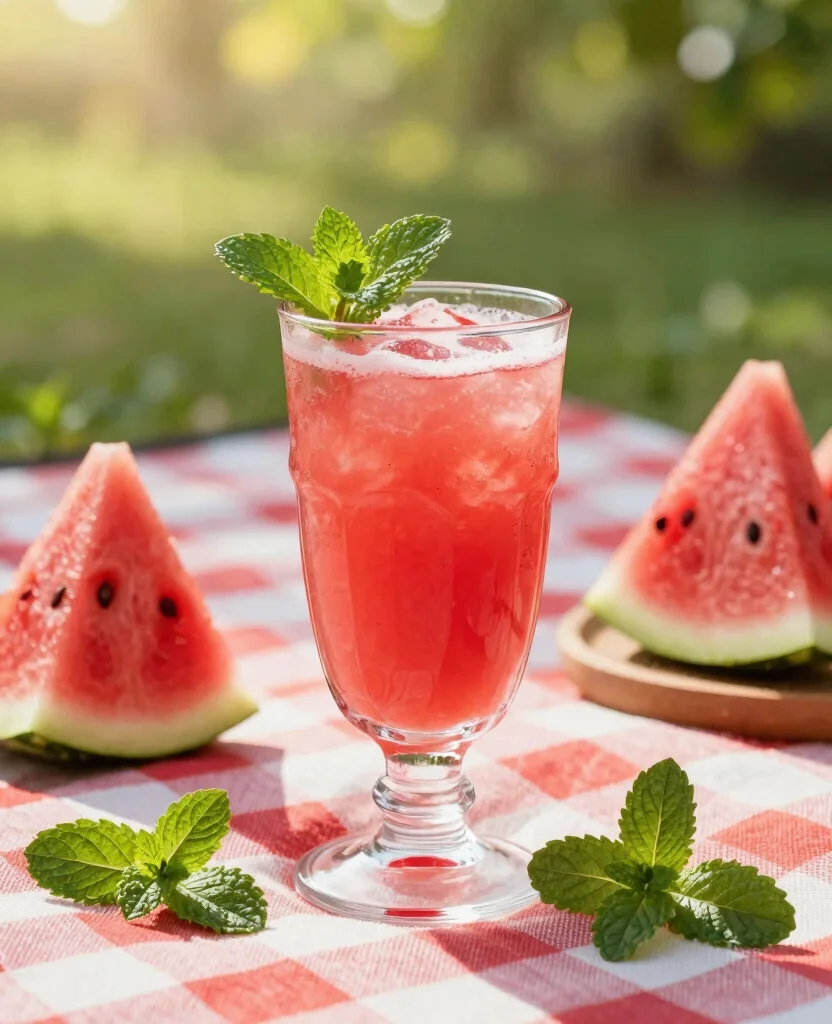 19 Healthy Drink Recipes Juice Based And Refreshing - 3. Watermelon Mint Cooler 1