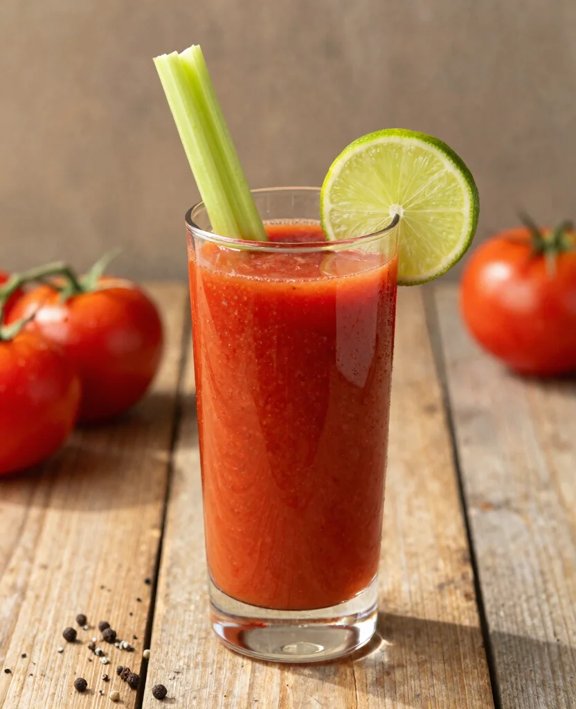 19 Healthy Drink Recipes Juice Based And Refreshing - 6. Spicy Tomato Juice 1