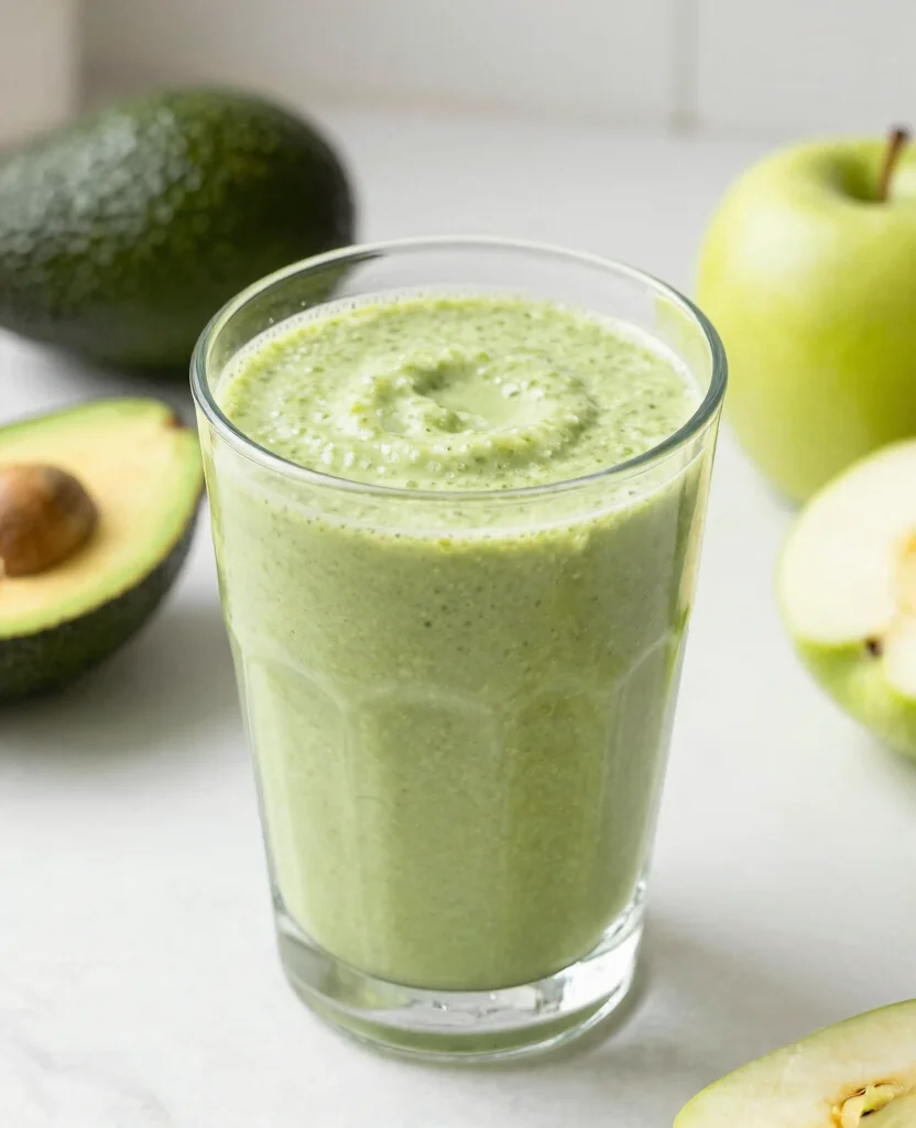 19 Healthy Drink Recipes Juice Based And Refreshing - 8. Creamy Avocado Green Smoothie 1