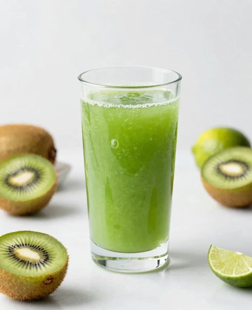 19 Healthy Juice Recipes For Glowing Skin And Beauty - 12. Kiwi Lime Reviver Juice 1