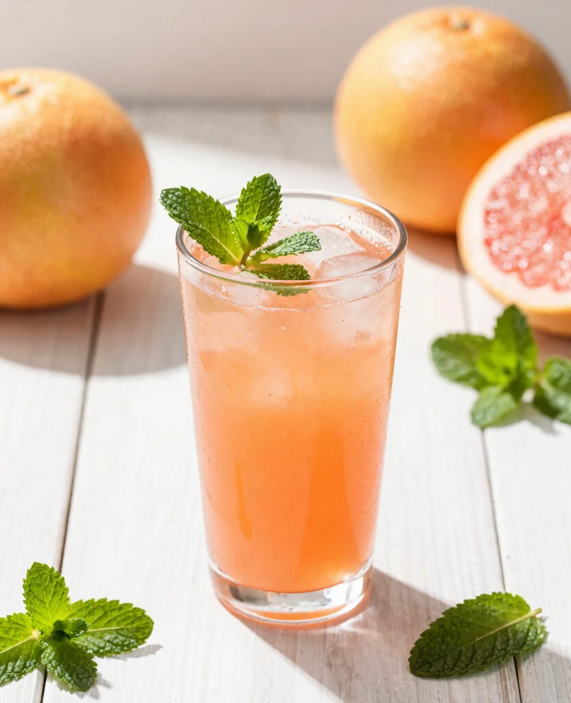 19 Healthy Juice Recipes For Glowing Skin And Beauty - 17. Grapefruit Mint Cooler Juice 1
