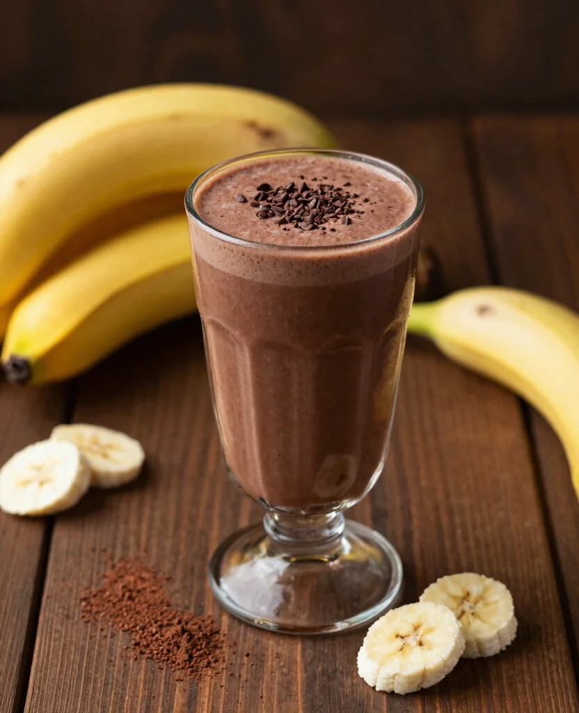 19 Healthy Juice Recipes For Glowing Skin And Beauty - 19. Chocolate Banana Smoothie Juice 1