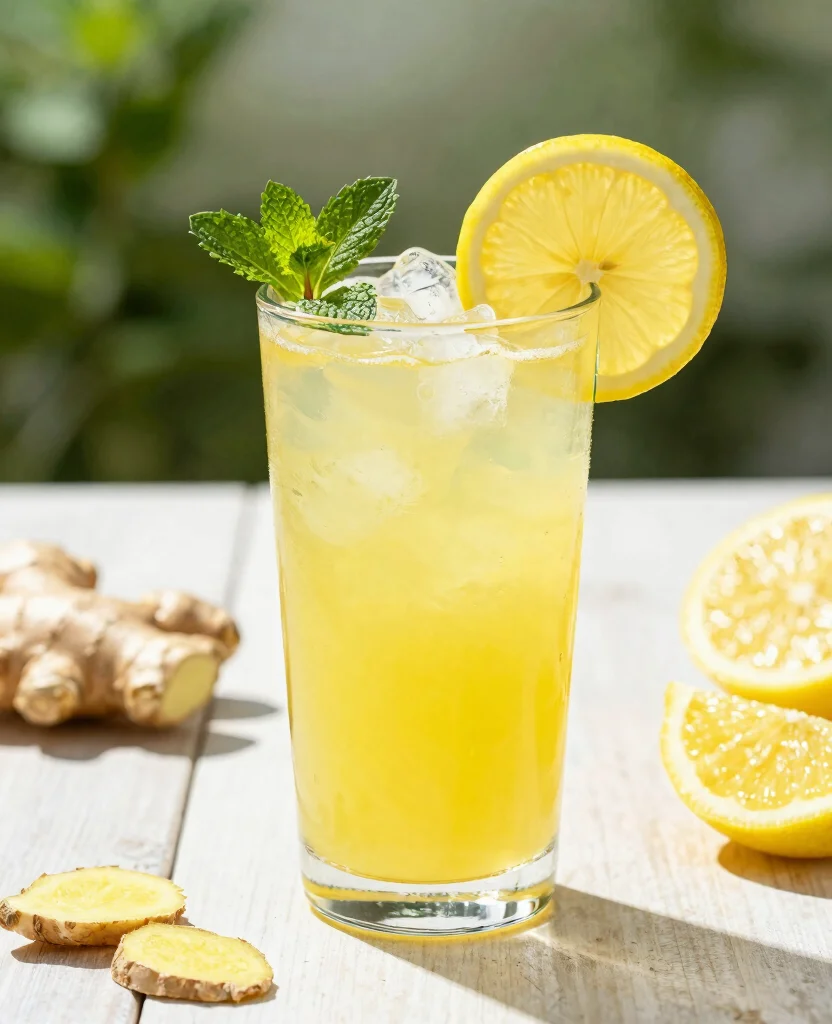 19 Juice Recipes For Health And Daily Wellness - 11. Ginger Lemonade Refresher 1