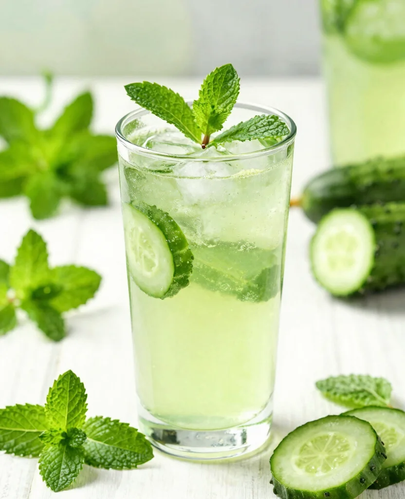 19 Juice Recipes For Health And Daily Wellness - 14. Cucumber Mint Cooler 1