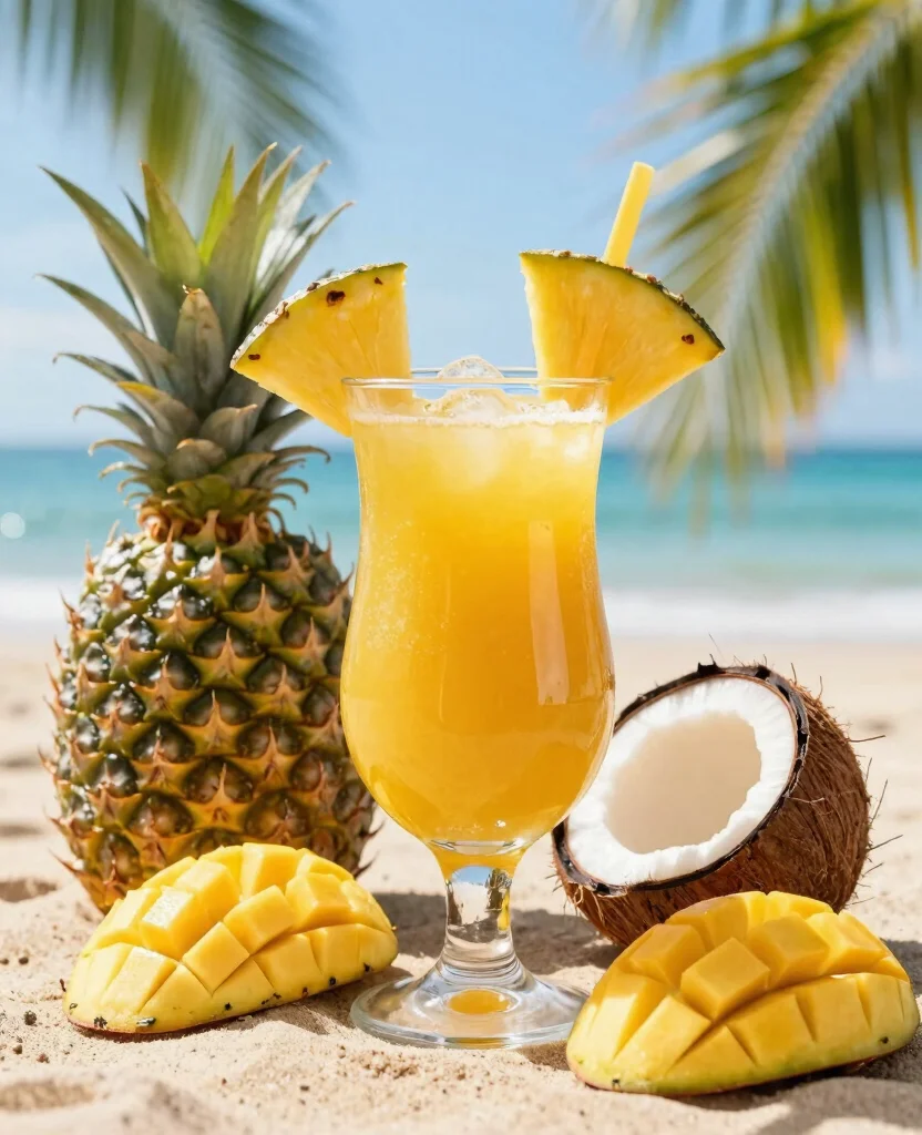 19 Juice Recipes For Health And Daily Wellness - 5. Tropical Fusion 1