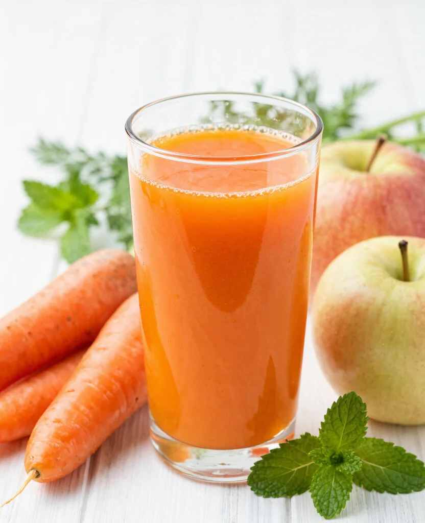 19 Juice Recipes For Kids That Are Fun And Colorful - 5. Carrot-Apple Zinger 1