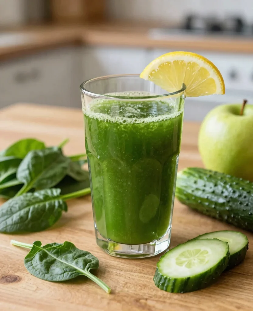 19 Kidney Detox Cleanse Juice Recipes For Hydration - 1. Green Detox Delight 1