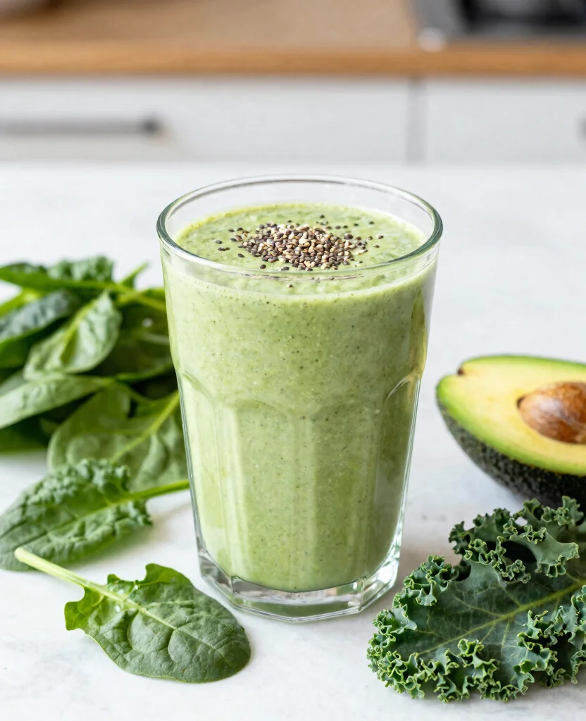 19 Kidney Detox Cleanse Juice Recipes For Hydration - 17. Superfood Green Smoothie 1