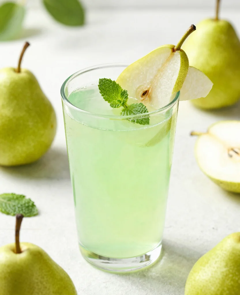 19 Kidney Detox Cleanse Juice Recipes For Hydration - 19. Zesty Green Pear Juice 1