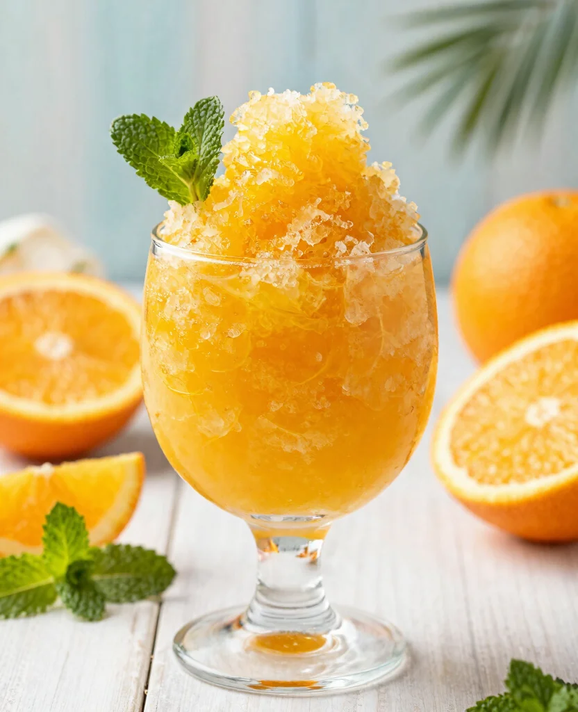 19 Recipes Using Orange Juice For Cooking And Baking - 17. Orange Juice Granita 1